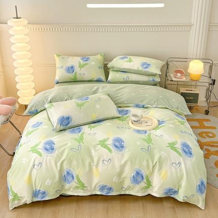 91家纺网 家纺一手货源 找家纺 （总）宇彬家纺 2024新款13372全棉印花四件套和单被套