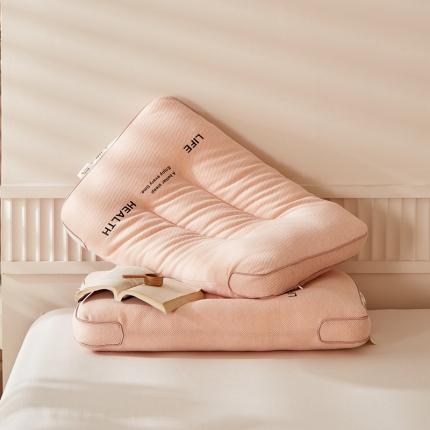 91家纺网 家纺一手货源 找家纺 梵希良品 2024新款超柔针织定型枕头枕芯护颈枕 粉色