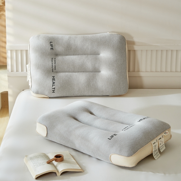 91家纺网 家纺一手货源 找家纺 梵希良品 2024新款超柔针织定型枕头枕芯护颈枕 灰色