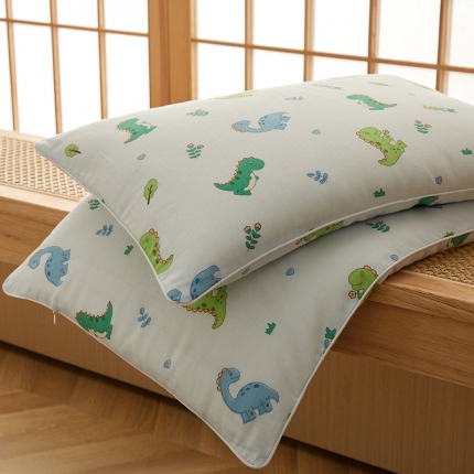 91家纺网 家纺一手货源 找家纺 （总）乐可  2024新款A类母婴双层纱儿童棉花枕 枕头枕芯