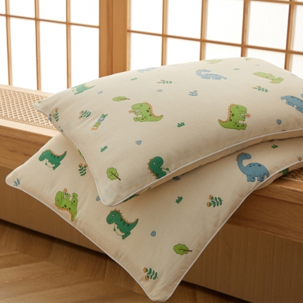 91家纺网 家纺一手货源 找家纺 （总）乐可  2024新款A类母婴双层纱儿童棉花枕 枕头枕芯