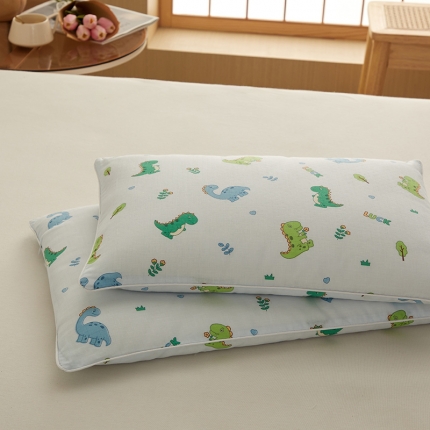 91家纺网 家纺一手货源 找家纺 （总）乐可  2024新款A类母婴双层纱儿童棉花枕 枕头枕芯