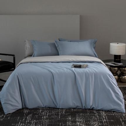 91家纺网 家纺一手货源 找家纺 （总）小懒猪 2024春夏新款全棉斜纹精梳棉纯色极简系列四件套