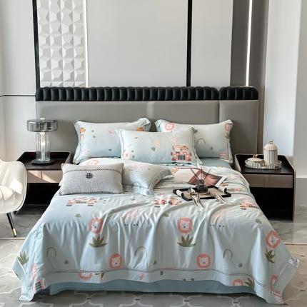 91家纺网 家纺一手货源 找家纺 娇逸 2025新款天丝莫代尔镂空花边印花夏被夏凉被（第三批） 妙可