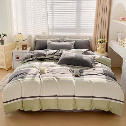 91家纺网 家纺一手货源 找家纺 （总）仟人梦 2024新款AB版直播爆款植物羊绒四件套