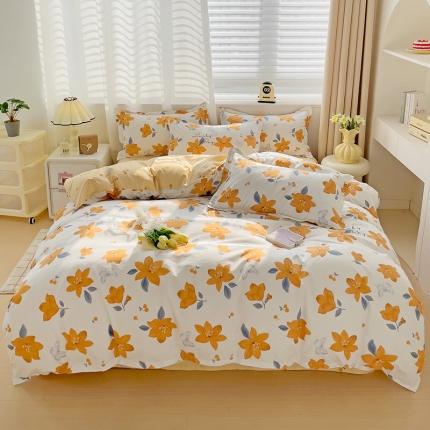 91家纺网 家纺一手货源 找家纺 （总）仟人梦 2024新款AB版直播爆款植物羊绒四件套