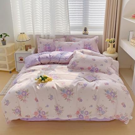 91家纺网 家纺一手货源 找家纺 （总）仟人梦 2024新款AB版直播爆款植物羊绒四件套