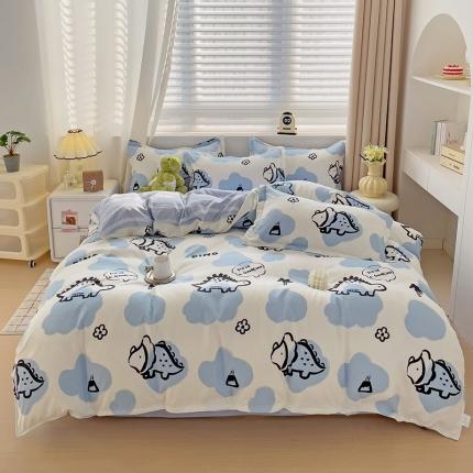 91家纺网 家纺一手货源 找家纺 （总）仟人梦 2024新款AB版直播爆款植物羊绒四件套