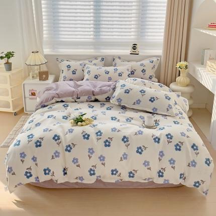 91家纺网 家纺一手货源 找家纺 （总）仟人梦 2024新款AB版直播爆款植物羊绒四件套