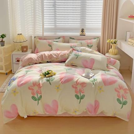 91家纺网 家纺一手货源 找家纺 （总）仟人梦 2024新款AB版直播爆款植物羊绒四件套