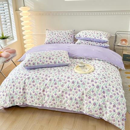 91家纺网 家纺一手货源 找家纺 （总）宇彬家纺 2024新款13372全棉印花四件套和单被套