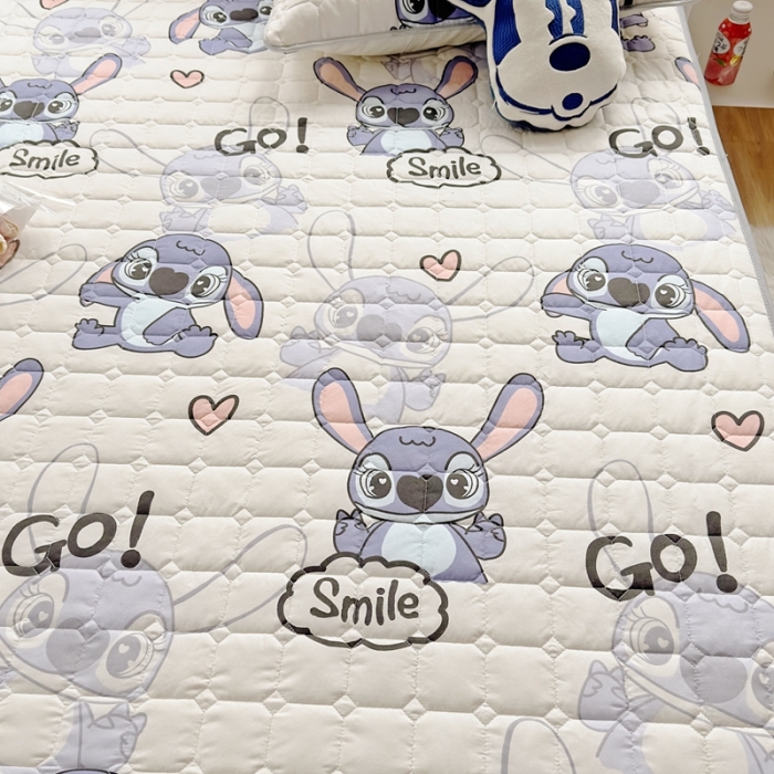 91家纺网 家纺一手货源 找家纺 舒居 2024新款亲肤棉夹棉防水床笠 小怪兽