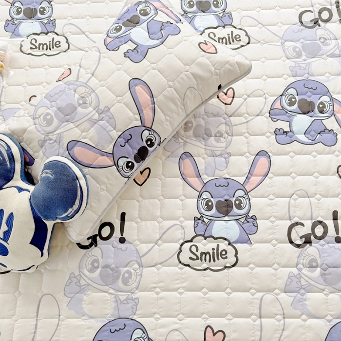 91家纺网 家纺一手货源 找家纺 舒居 2024新款亲肤棉夹棉防水床笠 小怪兽