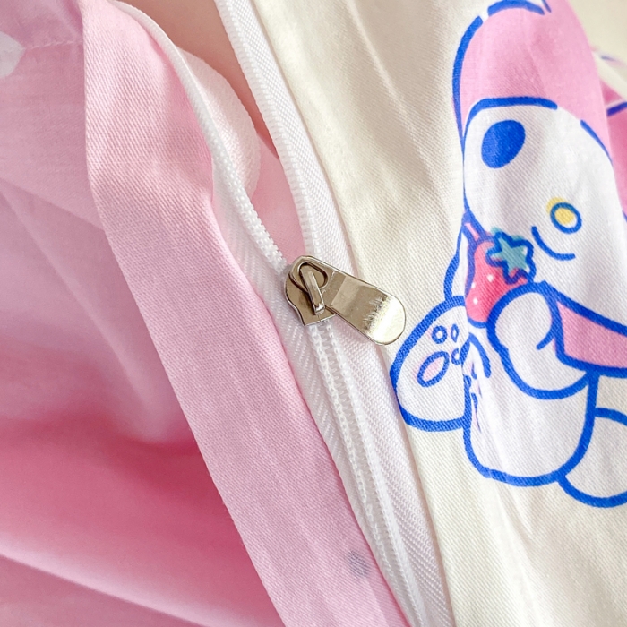 91家纺网 家纺一手货源 找家纺 锦润 2025新款三丽鸥正版授权系列印花全棉四件套草莓美乐蒂