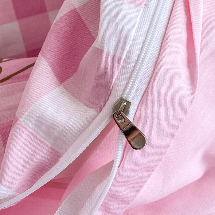 91家纺网 家纺一手货源 找家纺 锦润 2025新款三丽鸥正版授权系列印花全棉四件套粉格美乐蒂