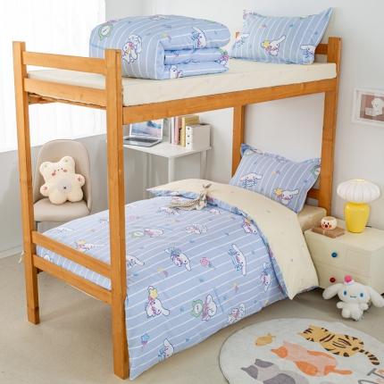 91家纺网 家纺一手货源 找家纺 锦润 2025新款三丽鸥系列印花学生三件套纯棉全棉三件套星星大耳狗