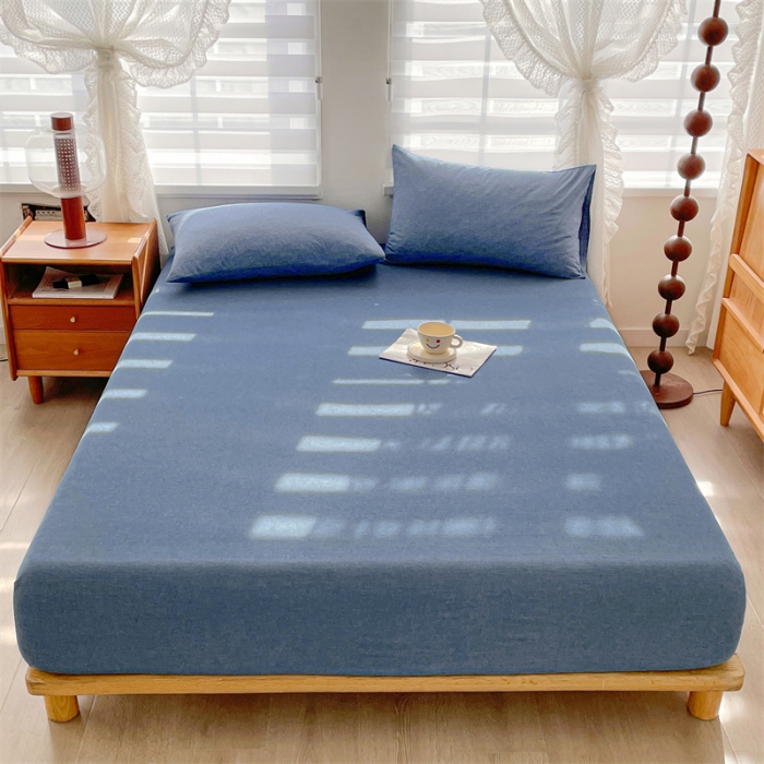 91家纺网 家纺一手货源 找家纺 （总）恋人优选 2024新款纯棉色织床笠枕套