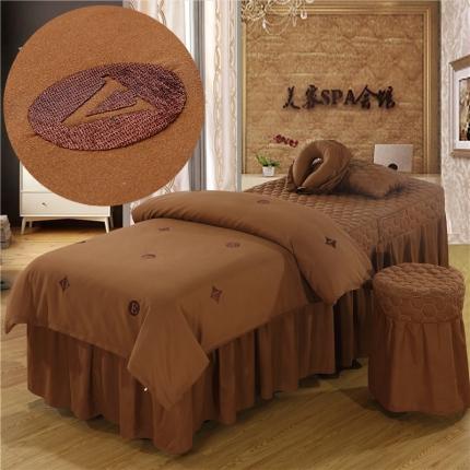 91家纺网 家纺一手货源 找家纺 （总）乐逸 2024新款亲肤四季款刺绣款美 容床罩（三）