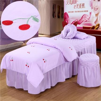 91家纺网 家纺一手货源 找家纺 （总）乐逸 2024新款亲肤四季款刺绣款美 容床罩（三）