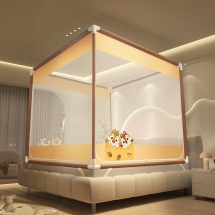 91家纺网 家纺一手货源 找家纺 （总）卓尔居 2024新款迪士尼轻奢系列方顶坐床蚊帐