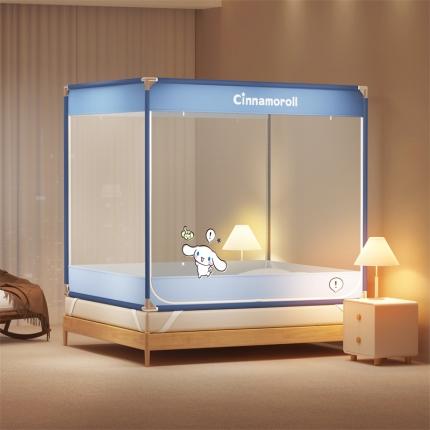 91家纺网 家纺一手货源 找家纺 三夏光年 2024新款方顶坐床式蚊帐 小鸟玉桂