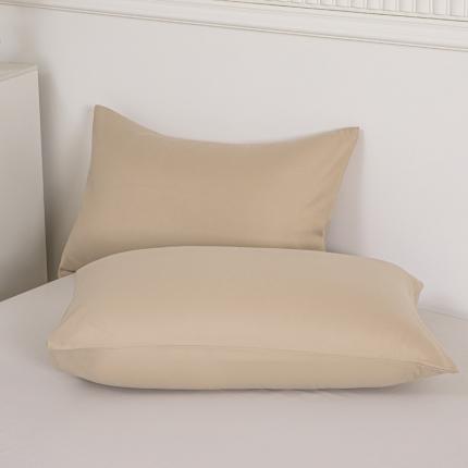 91家纺网 家纺一手货源 找家纺 （总）莎臣豹 2025新款高克重加厚加密水洗棉磨毛纯色枕套