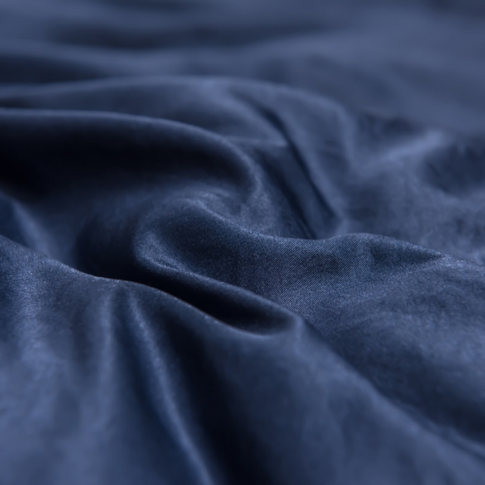 91家纺网 家纺一手货源 找家纺 欧冠 2024新品水洗真丝绣花盛夏系列单被套四件套宾利蓝