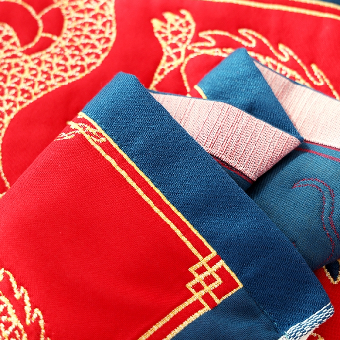 91家纺网 家纺一手货源 找家纺 朴尔结婚枕巾红色枕头巾纯棉一对装陪嫁全棉纱布新婚婚庆大红枕头垫巾 鸿运当头