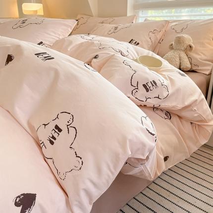 91家纺网 家纺一手货源 找家纺 （总） 柠馨 2024新款帕拉图系列13372全棉印花四件套