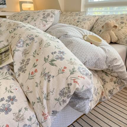 柠馨 2024新款帕拉图系列13372全棉印花四件套森屿