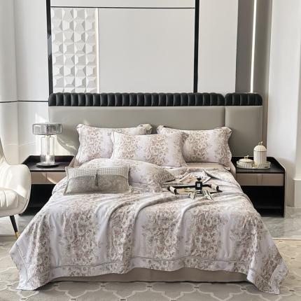 91家纺网 家纺一手货源 找家纺 （总）娇逸家居 2025新款天丝莫代尔镂空花边印花夏被夏凉被