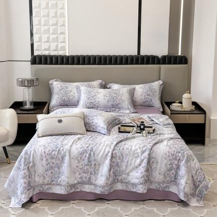 91家纺网 家纺一手货源 找家纺 （总）娇逸家居 2025新款天丝莫代尔镂空花边印花夏被夏凉被