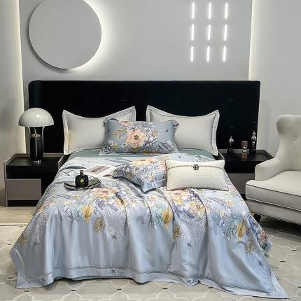 91家纺网 家纺一手货源 找家纺 （总）娇逸家居 2025新款天丝莫代尔镂空花边印花夏被夏凉被