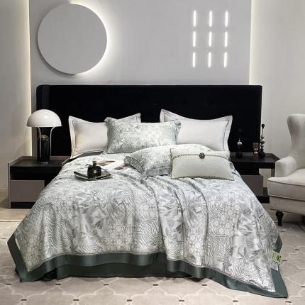 91家纺网 家纺一手货源 找家纺 （总）娇逸家居 2025新款天丝莫代尔镂空花边印花夏被夏凉被