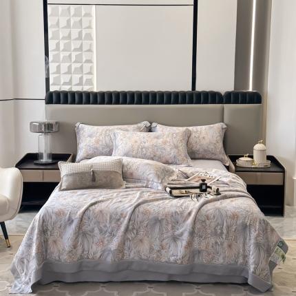 91家纺网 家纺一手货源 找家纺 （总）娇逸家居 2025新款天丝莫代尔镂空花边印花夏被夏凉被