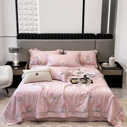 91家纺网 家纺一手货源 找家纺 （总）娇逸家居 2025新款天丝莫代尔镂空花边印花夏被夏凉被