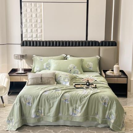 91家纺网 家纺一手货源 找家纺 （总）娇逸家居 2025新款天丝莫代尔镂空花边印花夏被夏凉被