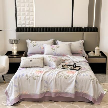 91家纺网 家纺一手货源 找家纺 （总）娇逸家居 2025新款天丝莫代尔镂空花边印花夏被夏凉被