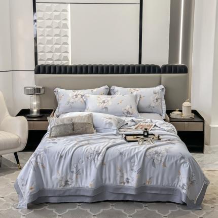 91家纺网 家纺一手货源 找家纺 （总）娇逸家居 2025新款天丝莫代尔镂空花边印花夏被夏凉被