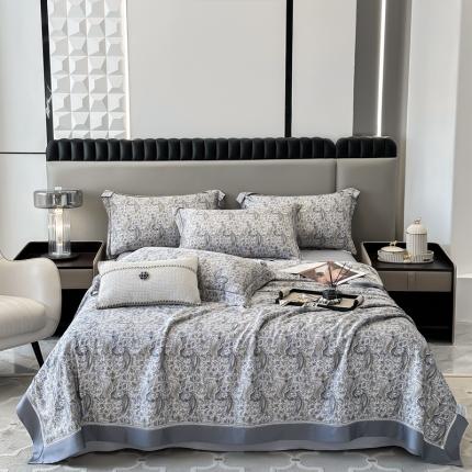 91家纺网 家纺一手货源 找家纺 （总）娇逸家居 2025新款天丝莫代尔镂空花边印花夏被夏凉被