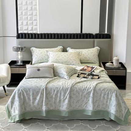 91家纺网 家纺一手货源 找家纺 （总）娇逸家居 2025新款天丝莫代尔镂空花边印花夏被夏凉被