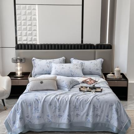 91家纺网 家纺一手货源 找家纺 （总）娇逸家居 2025新款天丝莫代尔镂空花边印花夏被夏凉被