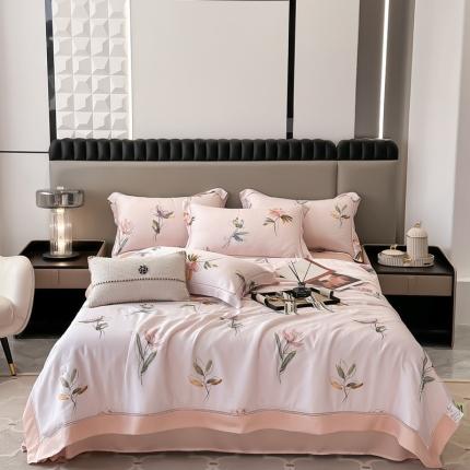 91家纺网 家纺一手货源 找家纺 （总）娇逸家居 2025新款天丝莫代尔镂空花边印花夏被夏凉被