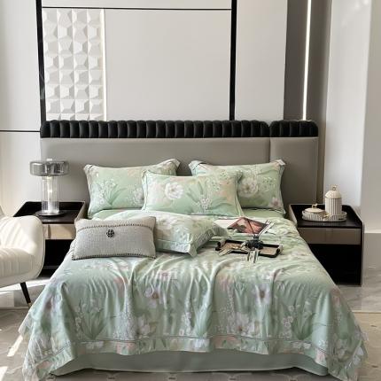 91家纺网 家纺一手货源 找家纺 （总）娇逸家居 2025新款天丝莫代尔镂空花边印花夏被夏凉被