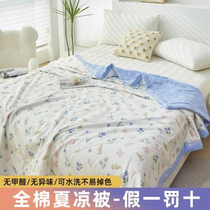 91家纺网 家纺一手货源 找家纺 （总）美之润2025新款A类全棉印花夏被空调被夏凉被