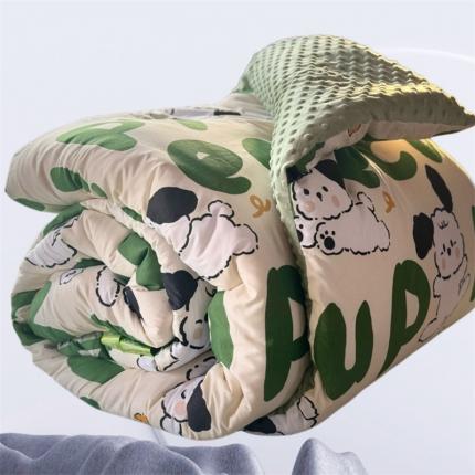 91家纺网 家纺一手货源 找家纺 （总）彩烨 2024新款快乐小狗豆豆被加厚特价【8斤】