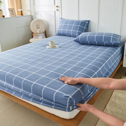 91家纺网 家纺一手货源 找家纺 （总）九沐良品 新款全棉无印老粗布单品床笠+三件套