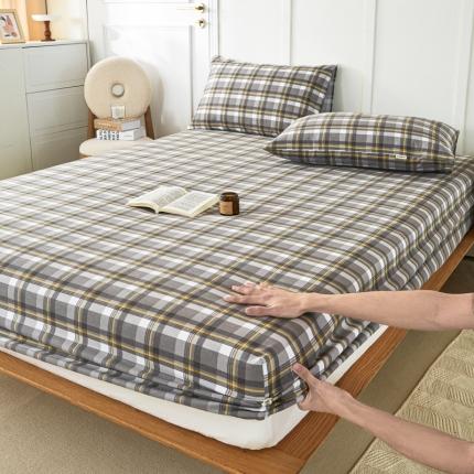 91家纺网 家纺一手货源 找家纺 （总）九沐良品 新款全棉无印老粗布单品床笠+三件套