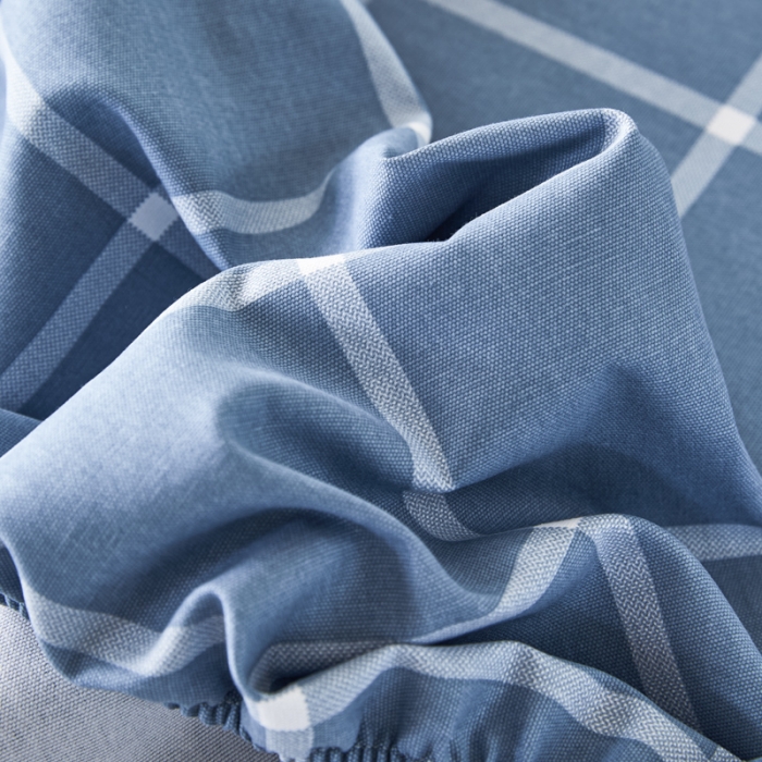 91家纺网 家纺一手货源 找家纺 九沐良品 新款全棉无印老粗布单品床笠+三件套 柏拉图兰