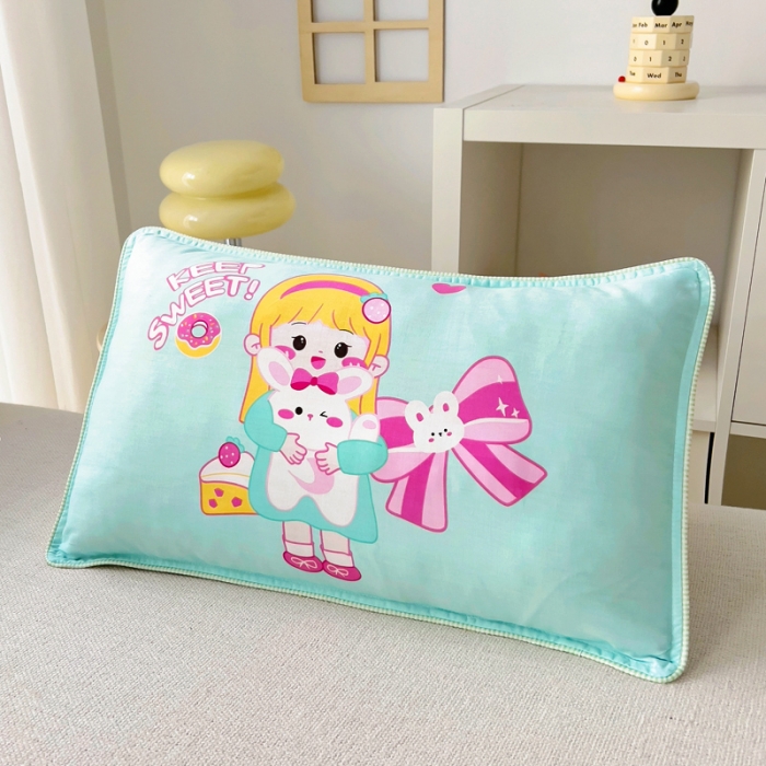 91家纺网 家纺一手货源 找家纺 乐秀 2025新款40S全棉13372幼儿园三件套六件套 甜心女孩